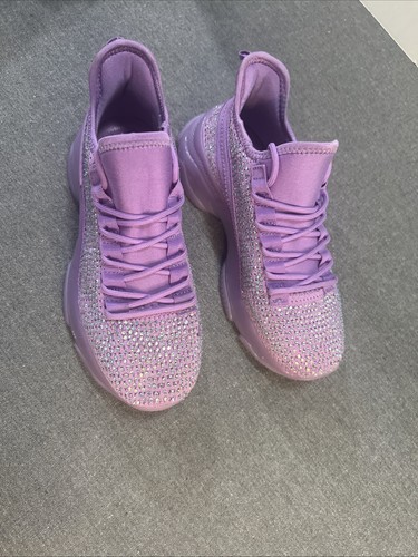 Berness Freya Dk Purple 7 Sparkly Rhinestone Sneaker - EXCELLENT (Worn Once) - Picture 2 of 10