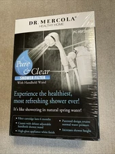 New Dr Mercola Pure & Clear Shower Filter With Handheld Wand PC-HSF2000