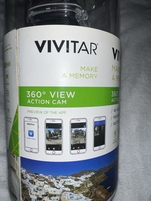 Vivitar 360° View Action Cam DVR968HD 4K UHD 16MP Wi-Fi Waterproof Case Black