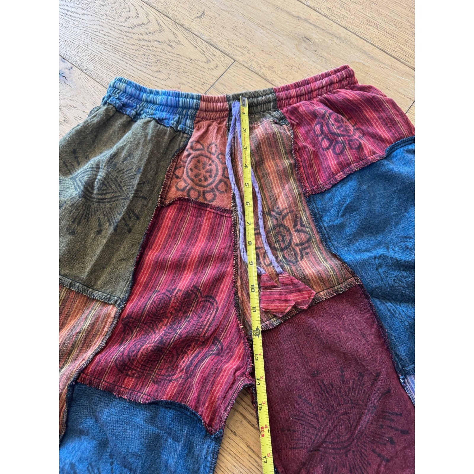 Karma Nepal Craft Patchwork Harem Pants Colorful … - image 11