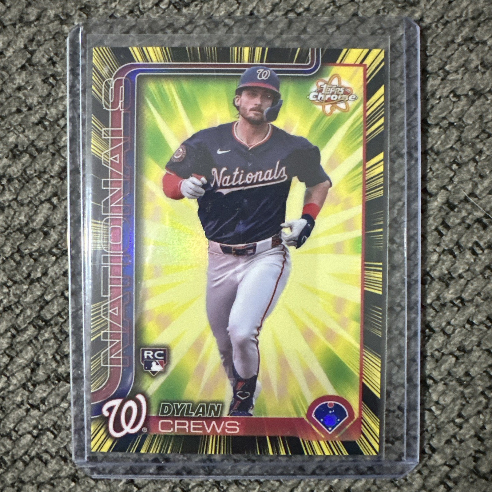 Dylan Crews 2025 Topps Chrome Radiating Rookie SSP Washington Nationals #RR-8