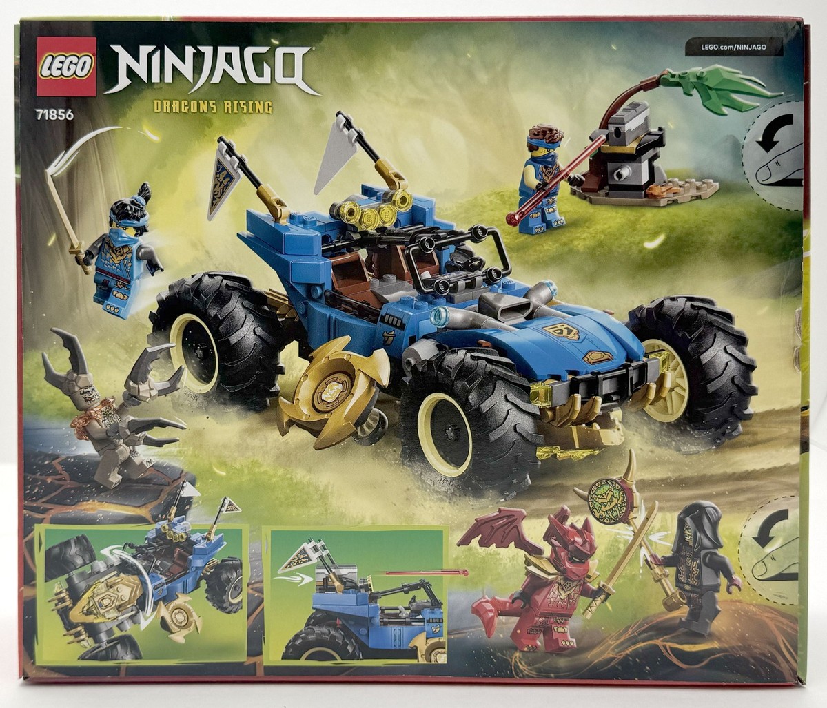 LEGO 71856 NINJAGO Jay's Transforming Car Building Toy, 387 Pieces
