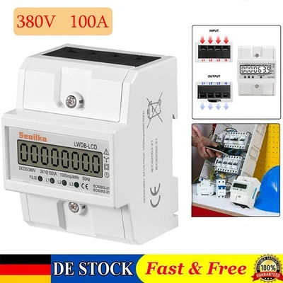 SEAILKA DREHSTROMZÄHLER ZWISCHENZÄHLER UNTERSTROMZÄHLER 3-PHASEN 4-DRAHT 100A 230V/380V
