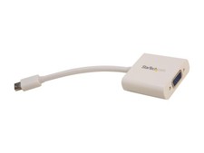 StarTech.com MDP2VGAW Mini DisplayPort to VGA Adapter - White - 1080p - Thunderb