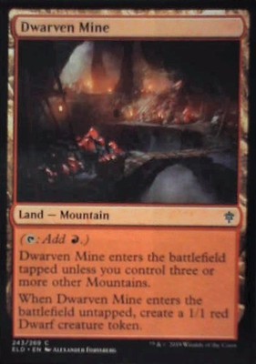 Dwarven Mine - Throne of Eldraine: #243, Magic: The Gathering Nm C303
