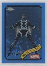 2025 Topps Chrome Marvel Comics Blue Refractor 204/299 Black Bolt #116 2pv