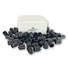 Pack Of 100 Black Schrader Valve Stem Caps - Automotive Truck Trailer Bicycle Pack Of 100 Black Schrader Valve Stem Caps - Automotive Truck Trailer Bicycle