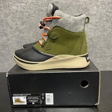 Sorel Out N About IV Chillz Boot Youth Size 6 Green Waterproof Insulated READ