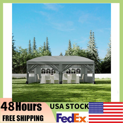 10x10/10x20ft Portable Instant Versatile Pop Up Canopy Tent w/4/6 Sidewalls Part