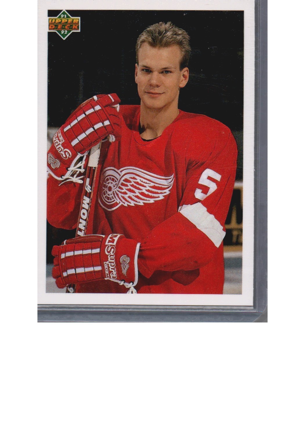 1991-92 Upper Deck #584 Young Guns Checklist (Nicklas Lidstrom)