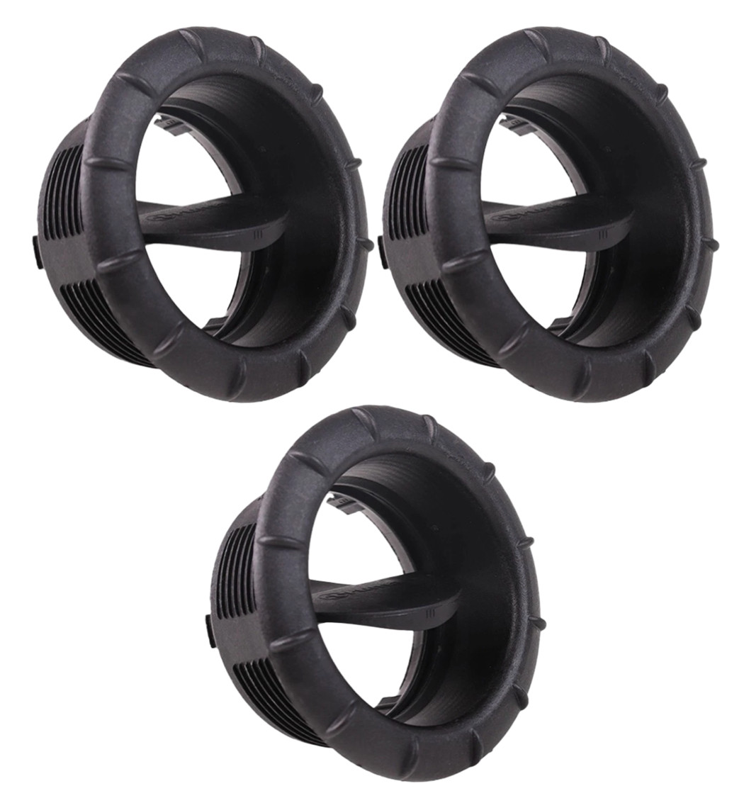 3 x Truma Blow Air Vent End Outlet 65mm Black Motorhome Caravan Campervan