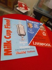 Everton v Liverpool League cup Final @ Replay Programmes 1983/1984 BULK Listed