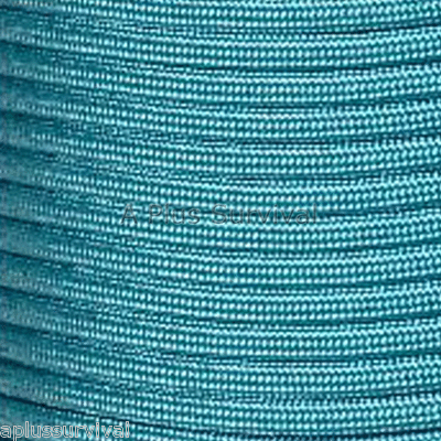 Paracord Turchese 50 Piedi 7 Fili – Elwood – Corda Sopravvivenza 550 Libbre Per Campeggio - Foto 2