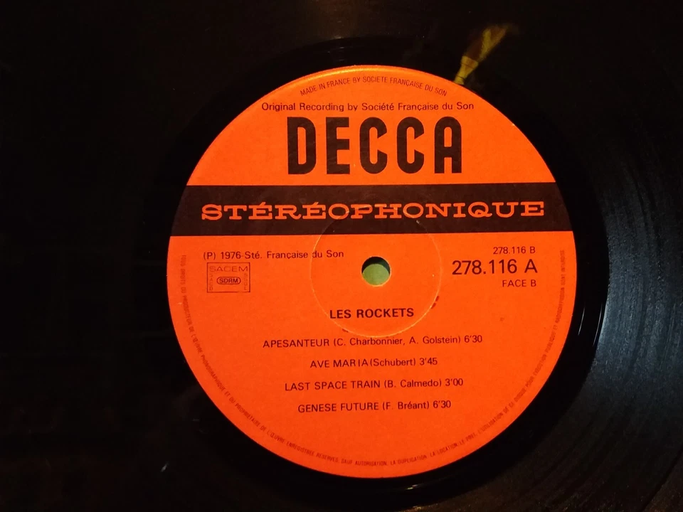 LP/ 33T GATEFOLD COVER LES  ROCKETS / ELECTRONIC DISCO ROCK/ KARL HEINZ SCHAFFER - Photo 4/4