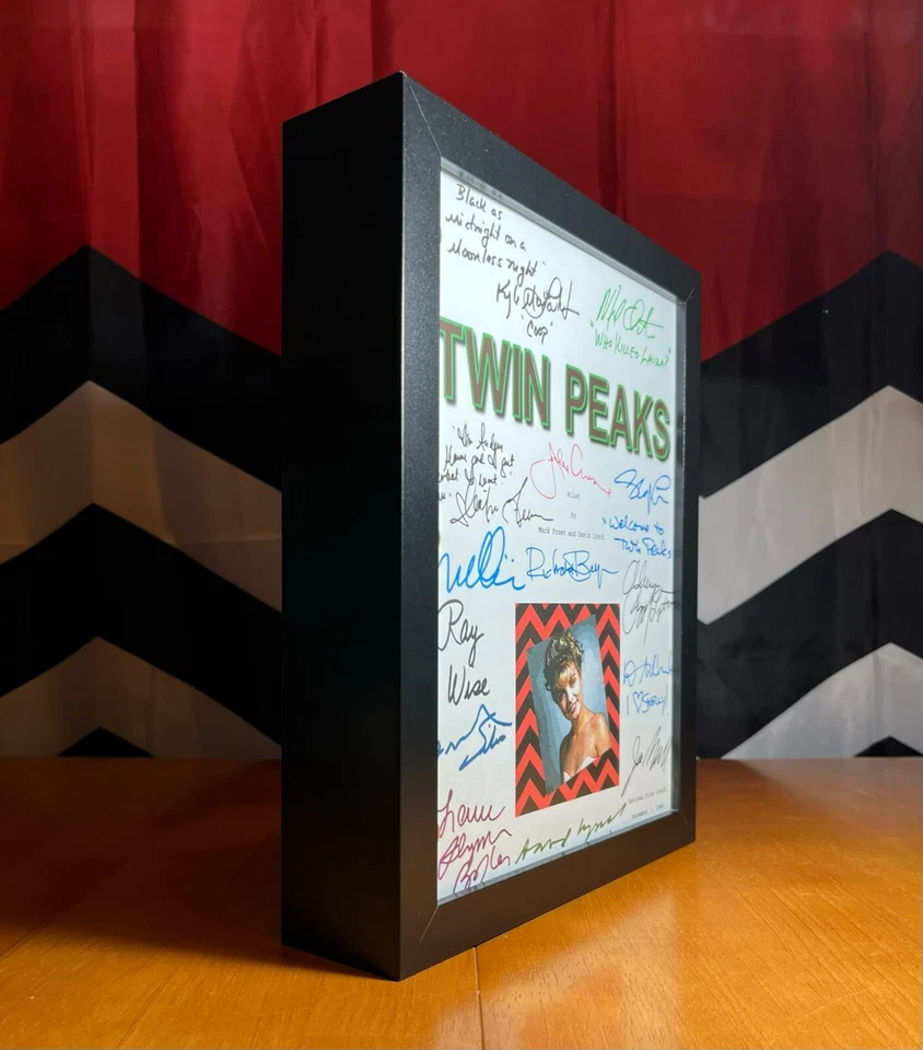 Guión piloto Twin Peaks firmado por elenco - reimpresiones de autógrafos - Dale Cooper Foto 4 de 4
