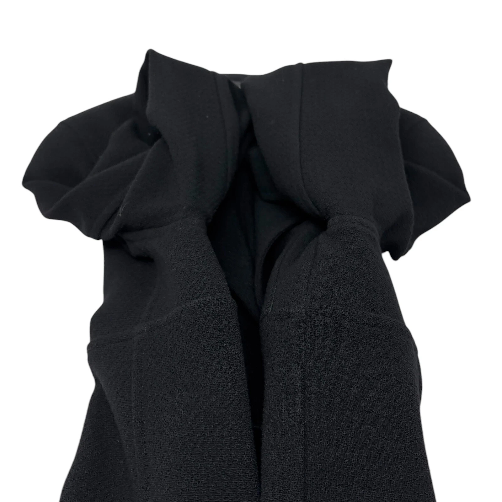 Giacca lunga CHANEL vintage logo CC bottoni nero oro lana collo tasca