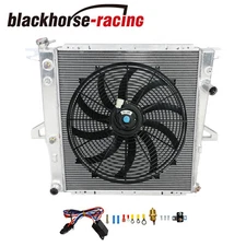 For 98-11 Ford Explorer Ranger Mazda B3000 B4000 2Row Radiator+16" Fan Relay Kit