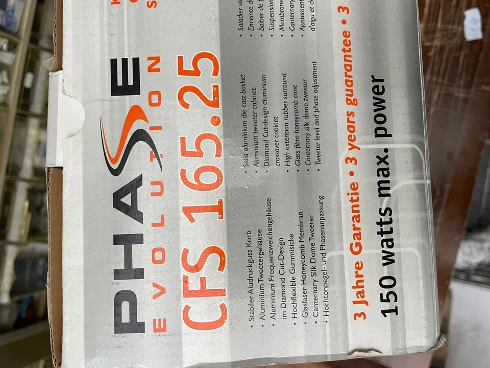 PHASE EVOLUTION CFS 165.25 - KIT HI FI CAR 150W - CASSE + CROSSOVER + TWEETER - Immagine 3 di 3