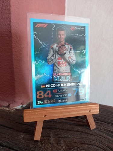 TOPPS TURBO ATTAX 2023 FORMULA 1 F 1 PARALLELA CIANO 339 HULKENBERG 028/500 - Foto 2 di 2