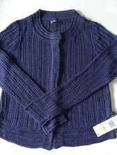 NEW Anne Klein Women's Collarless Cardigan - S