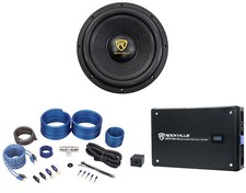 Rockville W12K9D2 V3 12" 4000 Watt Car Audio Subwoofer Mono Amplifier Amp Kit