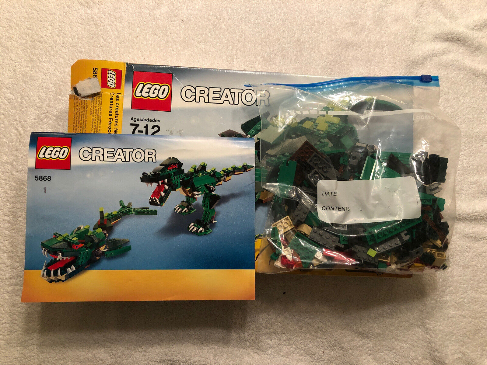 LEGO Creator Ferocious Creatures (5868) - 90% COMPLETE SET