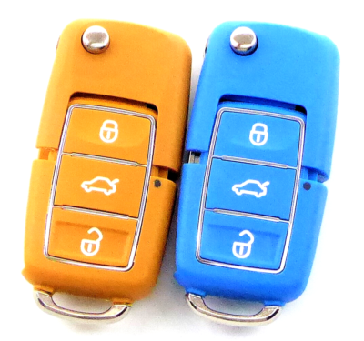 Auto Funk-Fernbedienung Gehäuse + Rohling – 3 Tasten, Kompatibel Für VW, Seat, Skoda Ab 11/2009