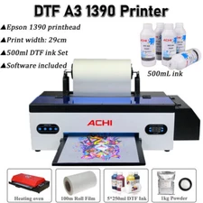 A3 DTF 1390 Printer Direct to Film T-shirt DIY Printer for Home Business Oven CA