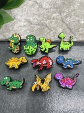 10 PC 1  Cartoon Dinosaur Shoe Decoration Charms-Clogs Jigs Bubble Slide A4996