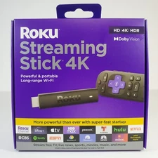 Roku Streaming Stick 4K/HDR/Dolby Vision Stream Free TV Live News Sports Movies