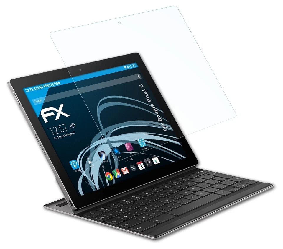 atFoliX 2x Película Protectora para Google Pixel C transparente - Imagen 3 de 4