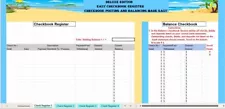 Checkbook Register Excel Spreadsheet, For PC or Android + FREE Budget Template