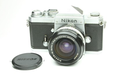 [Excellent+++]Nikon F Eyelevel Silver 35mm SLR Film Camera / Nikkor-N 24mm F2.8