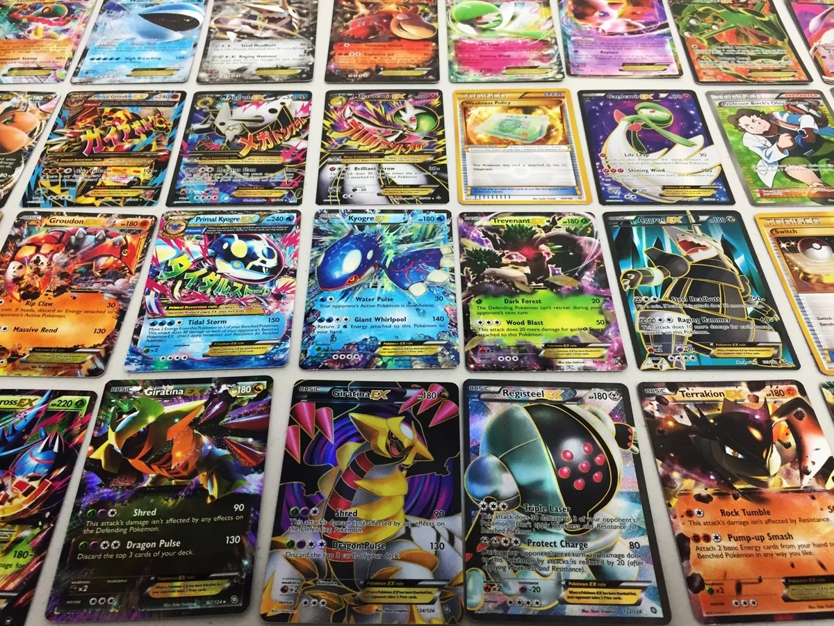 Pokemon Card Lot 100 OFFICIAL TCG Cards Ultra Rare Included - GX