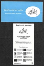 DEATH CAB FOR CUTIE Vintage 2000 PROMO STICKER DECAL 6x3 for Something CD MINT
