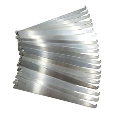 Lot of 20 Reeve Slot 14" Wall Flat Shelf Brackets Hangers Display Straight Metal