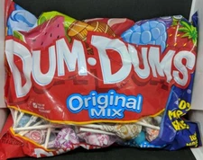 DUM-DUMS Lollipops Suckers Original Mix Made in USA 11.4 Oz BB. 01/24 New