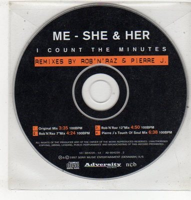 (ET786) Me-She & Her, I Count The Minutes - 1997 CD