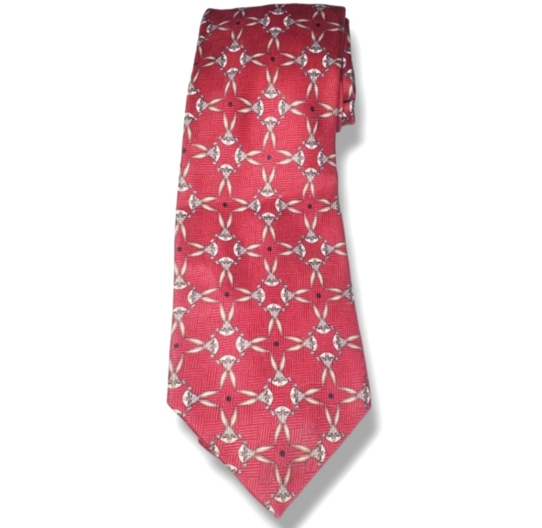 Looney Tunes ネクタイ 赤 Warner Bros. Looney Tunes Mania 1993 Bugs