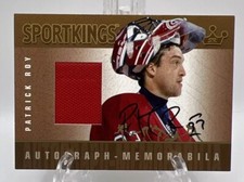 2007 SPORTKINGS AUTO-JERSEY PATRICK ROY #AM-PR GOLD VERSION HOCKEY AUTOGRAPH MEM