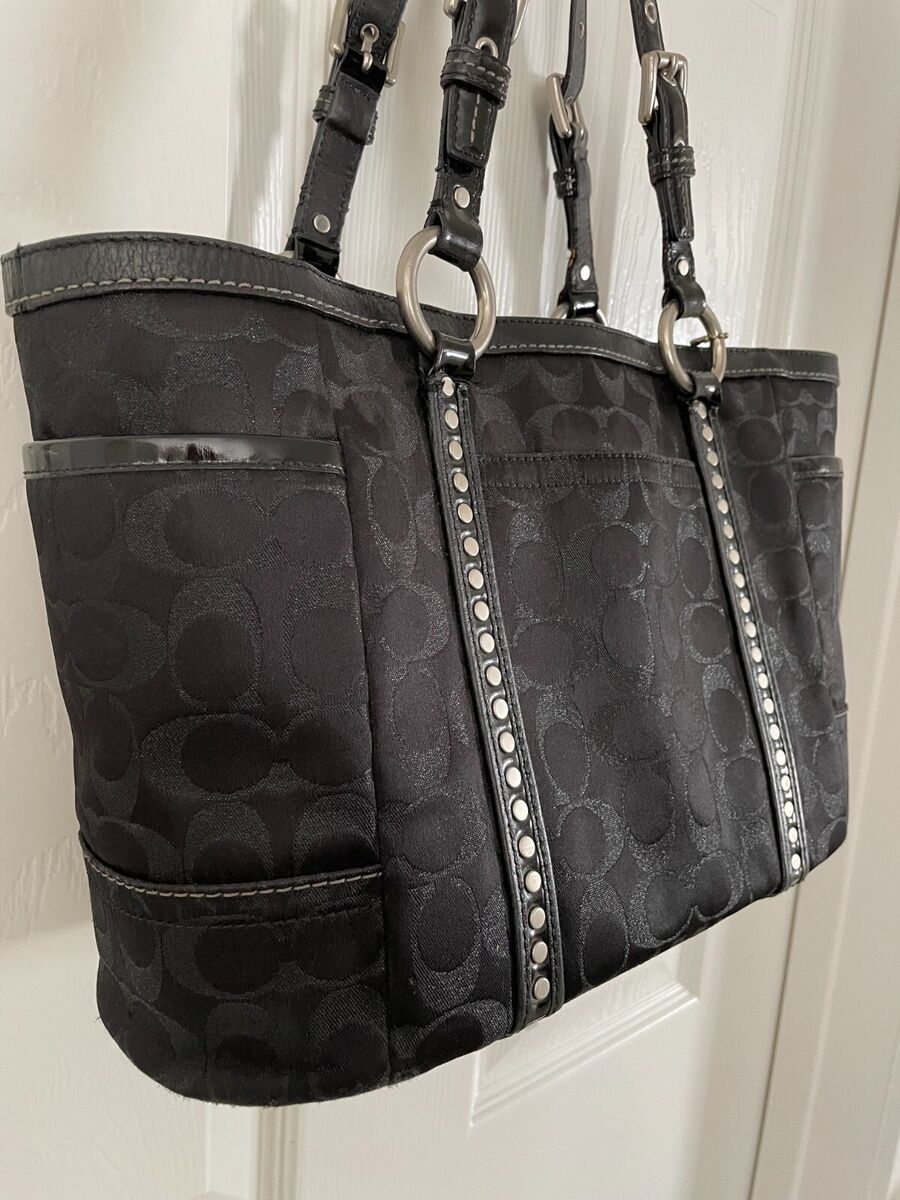 Coach Signature Studded Tote Shoulder Handbag #H0867-F12853 Coach Signature Studded Tote Shoulder Handbag #H0867-F12853