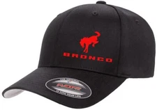 Ford Bronco Logo New Color Embroidered Side Panel Flexfit 6277 Baseball Hat Cap