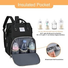 Baby Changing Bag Diaper Bag Large Nappy Backpack with Portable Changing Mat UK