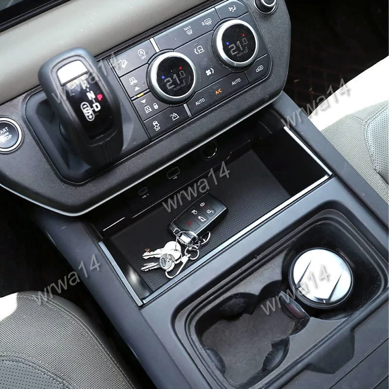 Bandeja organizadora de caja de almacenamiento consola Land Rover Defender 90 110 130 2020-2025 Foto 4 de 4