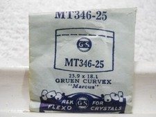 GS MT346-25 Watch Crystal Fit Gruen Marcus - 23.9 x 18.1 mm Replacement / Repair
