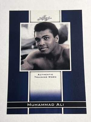 2011 Leaf Metal Prismatic Blue Muhammad Ali MISSING # & Training Worn Piece #20