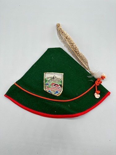 OBERAMMERGAU Vintage kids 1940's German Bavarian Oktoberfest Alpine Felt Hat - Picture 10 of 10