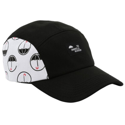NWT Bioworld Netflix The Umbrella Academy 5-Panel Strapback Cap Camper Hat  Black
