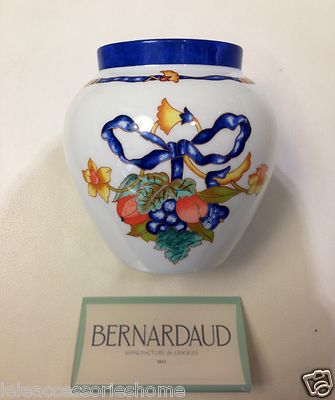 Flower Vase Porcelain - Borghese Blue - Bernardaud