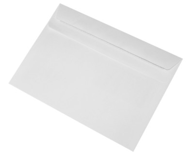 C5 weiße Briefumschläge, 162 x 229 mm, selbstklebend, 90 g/m², ohne Fenster, einfach - KOSTENLOSER VERSAND